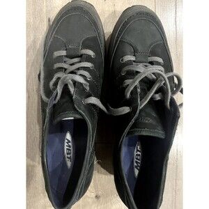 MBT Matwa Women's walking shoe EU 43 black nubuck suede lace-up rocker comfort